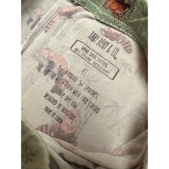 Baby Bean & Co | Red Panda Bamboo Pajama Set | 4T - Picture 3 of 4